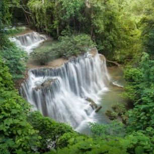 輸入壁紙 カスタム壁紙 PHOTOWALL / Huay Mae Khamin Waterfall (e24582)