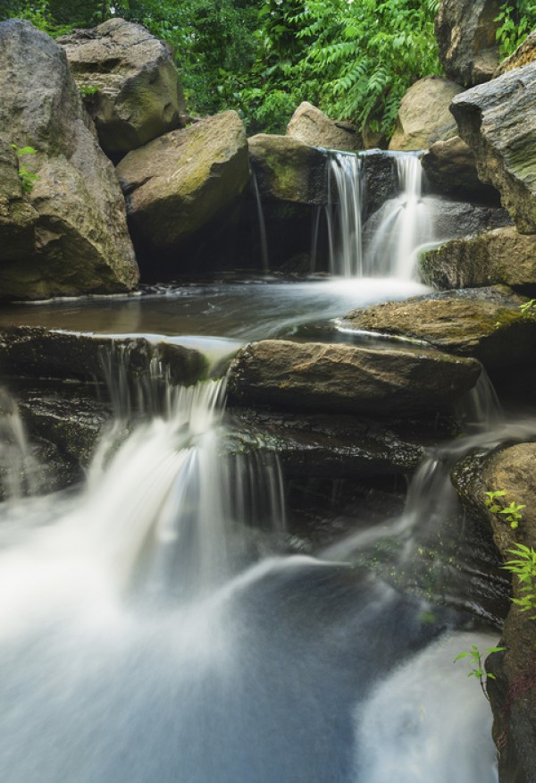 輸入壁紙 カスタム壁紙 PHOTOWALL / Scenic Waterfall in Central Park (e24841)
