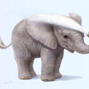 輸入壁紙 カスタム壁紙 PHOTOWALL / Elephant Calf Washing (e21696)