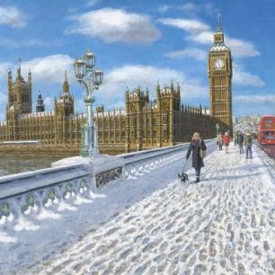 輸入壁紙 カスタム壁紙 PHOTOWALL / Winter sun Houses of Parliament - London (e22922)