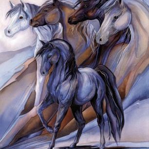 輸入壁紙 カスタム壁紙 PHOTOWALL / Inspired by the Five Horses (e22930)