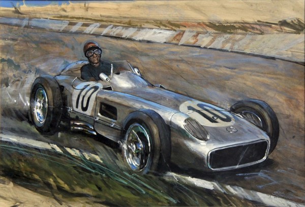 輸入壁紙 カスタム壁紙 PHOTOWALL / J M Fangio at Speed (e40417)