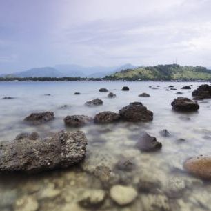 輸入壁紙 カスタム壁紙 PHOTOWALL / Rocks in Tibanban Island (e25247)
