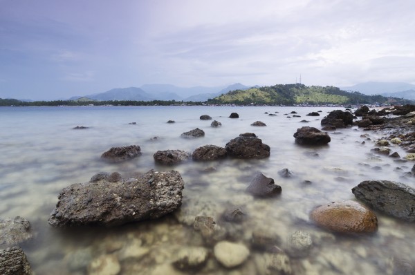 輸入壁紙 カスタム壁紙 PHOTOWALL / Rocks in Tibanban Island (e25247)
