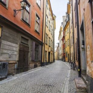 輸入壁紙 カスタム壁紙 PHOTOWALL / Street in Gamla Stan Stockholm (e25263)
