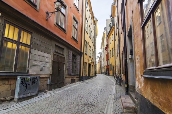 輸入壁紙 カスタム壁紙 PHOTOWALL / Street in Gamla Stan Stockholm (e25263)