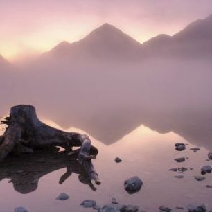 輸入壁紙 カスタム壁紙 PHOTOWALL / Misty Morning at the Lake (e29534)
