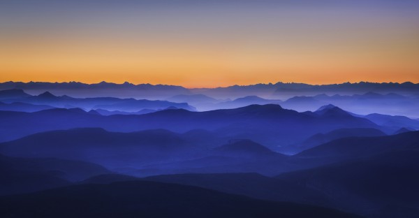 輸入壁紙 カスタム壁紙 PHOTOWALL / Misty Mountains (e22486)