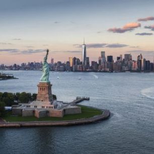 輸入壁紙 カスタム壁紙 PHOTOWALL / Aerial View of Statue of Liberty (e40331)