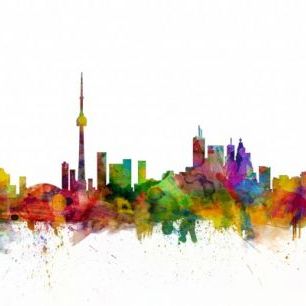輸入壁紙 カスタム壁紙 PHOTOWALL / Toronto Skyline (e24982)