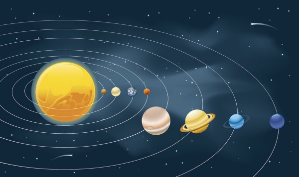 輸入壁紙 カスタム壁紙 PHOTOWALL / Earths Solar System (e25587)