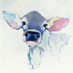 輸入壁紙 カスタム壁紙 PHOTOWALL / Watercolor Cow (e25653)
