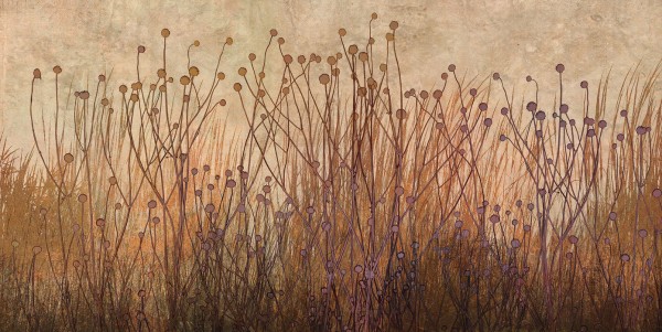 輸入壁紙 カスタム壁紙 PHOTOWALL / Copper Grass Silhouette (e25727)