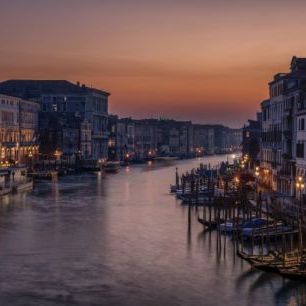 輸入壁紙 カスタム壁紙 PHOTOWALL / Venice Grand Canal at Sunset (e29671)