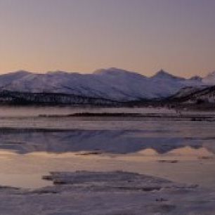 輸入壁紙 カスタム壁紙 PHOTOWALL / Snowy Mountains,Senja Norway (e29938)