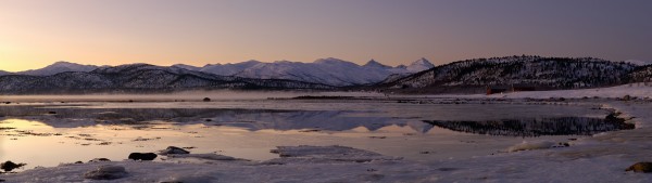 輸入壁紙 カスタム壁紙 PHOTOWALL / Snowy Mountains,Senja Norway (e29938)