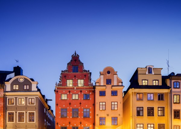 輸入壁紙 カスタム壁紙 PHOTOWALL / Buildings in Stockholm Old Town (e29968)