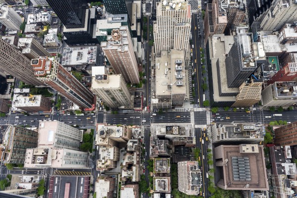 輸入壁紙 カスタム壁紙 PHOTOWALL / Manhattan Rooftops (e30054)