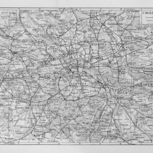 輸入壁紙 カスタム壁紙 PHOTOWALL / London Map Gray (e30166)
