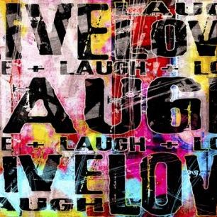 輸入壁紙 カスタム壁紙 PHOTOWALL / Live Laugh Love (e30177)