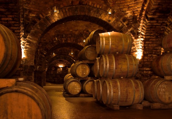 輸入壁紙 カスタム壁紙 PHOTOWALL / Wine Cellar Barrels (e30228)