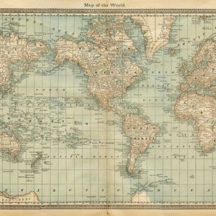 輸入壁紙 カスタム壁紙 PHOTOWALL / Pale Vintage World Map (e30314)