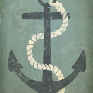 輸入壁紙 カスタム壁紙 PHOTOWALL / Nautical Anchor (e30326)