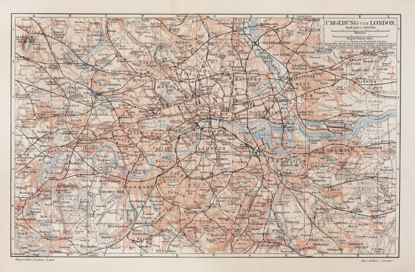 輸入壁紙 カスタム壁紙 PHOTOWALL / London Map (e30165)