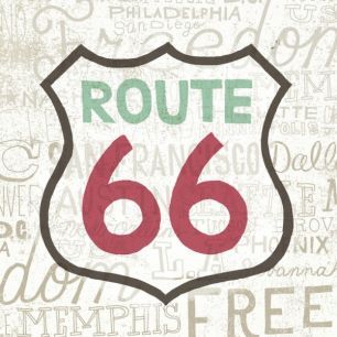輸入壁紙 カスタム壁紙 PHOTOWALL / Road Trip - Route 66 (e30355)