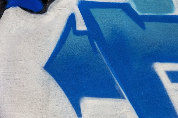 輸入壁紙 カスタム壁紙 Photowall Blue Arrow Graffiti E40658 壁紙屋本舗