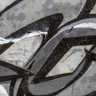 輸入壁紙 カスタム壁紙 PHOTOWALL / Grey Graffiti Detail (e40669)