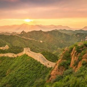 輸入壁紙 カスタム壁紙 PHOTOWALL / Great Wall of China at Sunrise (e40624)