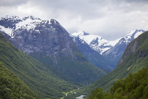輸入壁紙 カスタム壁紙 PHOTOWALL / Snowcapped Mountain, Norway (e40745)