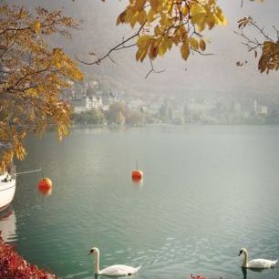 輸入壁紙 カスタム壁紙 PHOTOWALL / Autumn in Montreux, Schweiz (e40754)