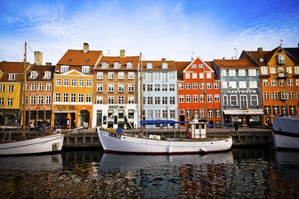 輸入壁紙 カスタム壁紙 PHOTOWALL / Boats in Nyhavn, Copenhagen (e40928)