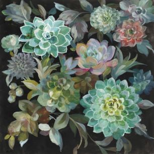 輸入壁紙 カスタム壁紙 PHOTOWALL / Floral Succulents (e50055)
