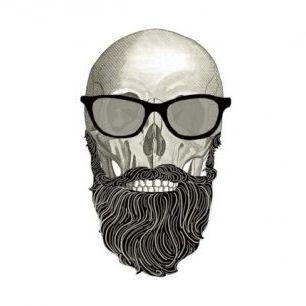 輸入壁紙 カスタム壁紙 PHOTOWALL / Hipster Skull I (e50231)