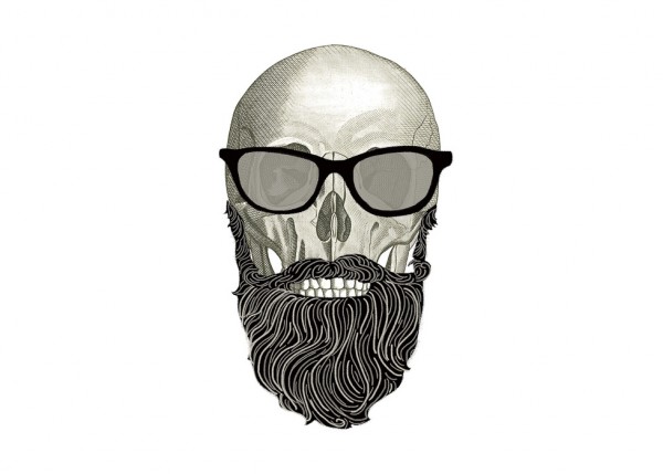 輸入壁紙 カスタム壁紙 PHOTOWALL / Hipster Skull I (e50231)