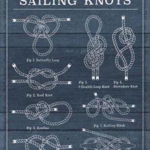 輸入壁紙 カスタム壁紙 PHOTOWALL / Vintage Sailing Knots (e31071)