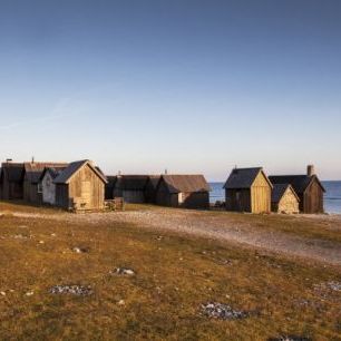 輸入壁紙 カスタム壁紙 PHOTOWALL / Gotland Huts (e310113)