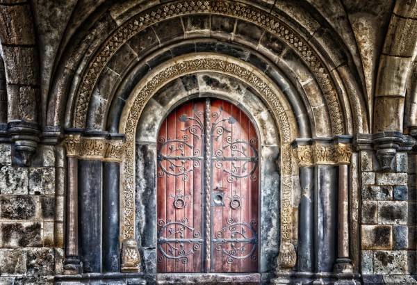 輸入壁紙 カスタム壁紙 PHOTOWALL / Old Monastery Door (e310149)
