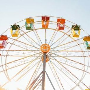 輸入壁紙 カスタム壁紙 PHOTOWALL / Amusement Park Ferris Wheel (e310168)