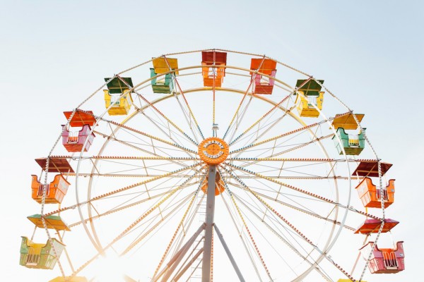 輸入壁紙 カスタム壁紙 PHOTOWALL / Amusement Park Ferris Wheel (e310168)