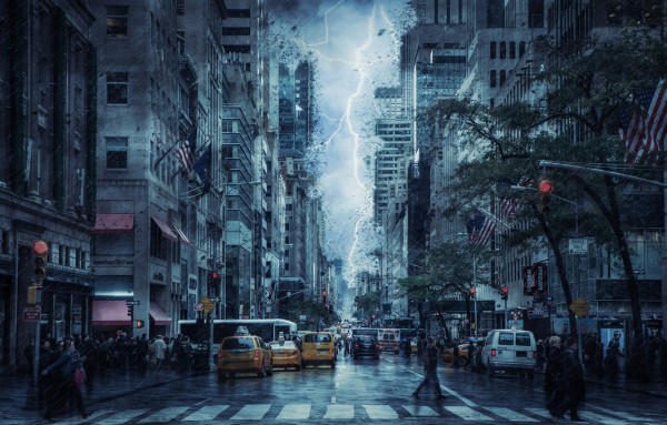 輸入壁紙 カスタム壁紙 PHOTOWALL / Storm in the City (e310195)