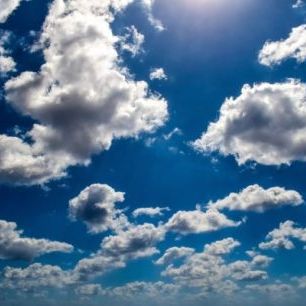 輸入壁紙 カスタム壁紙 PHOTOWALL / Blue Sky Clouds (e310215)
