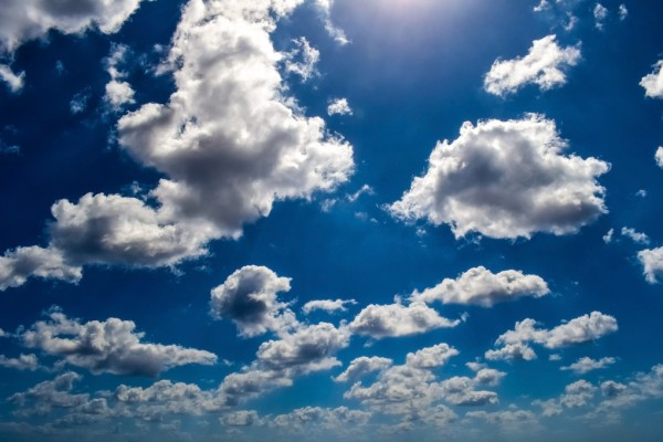 輸入壁紙 カスタム壁紙 PHOTOWALL / Blue Sky Clouds (e310215)
