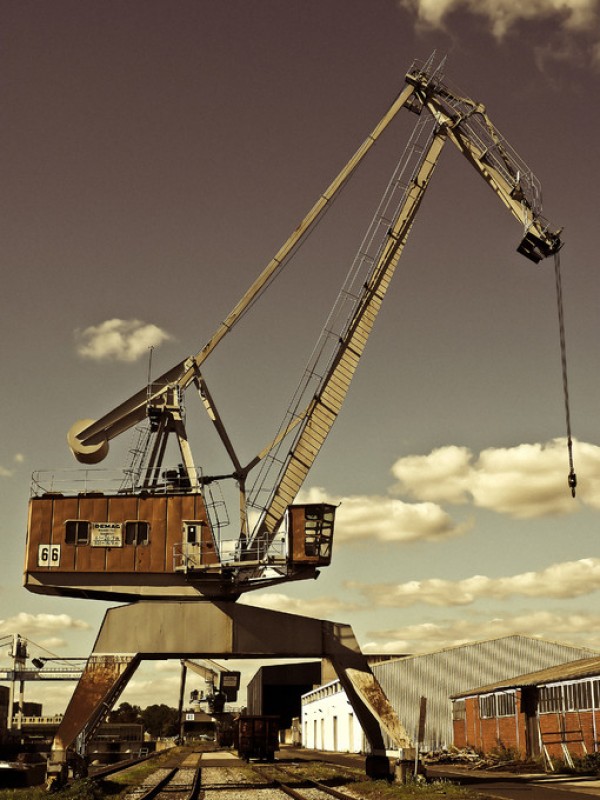 輸入壁紙 カスタム壁紙 PHOTOWALL / Harbour Cranes (e310266)