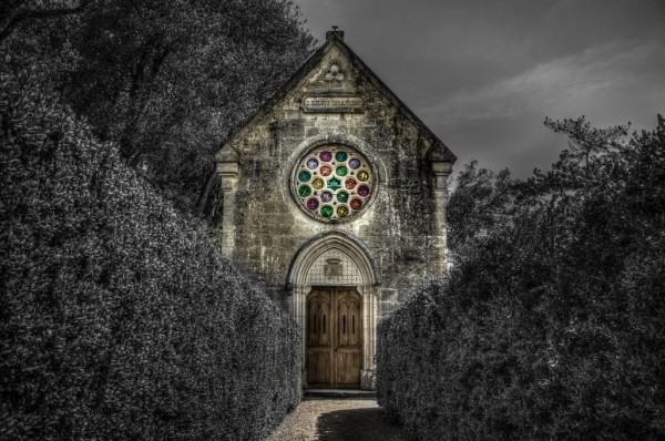 輸入壁紙 カスタム壁紙 PHOTOWALL / Spooky Church (e310531)