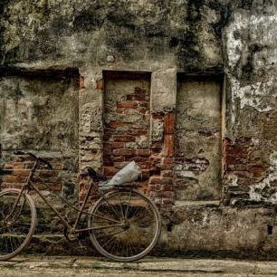 輸入壁紙 カスタム壁紙 PHOTOWALL / Old Rusty Bicycle (e310580)