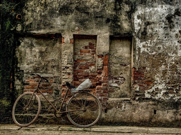 輸入壁紙 カスタム壁紙 PHOTOWALL / Old Rusty Bicycle (e310580)